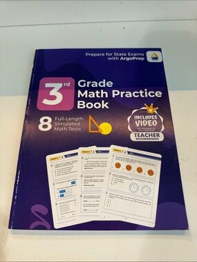 3rd Grade Math Practice Book - Purple